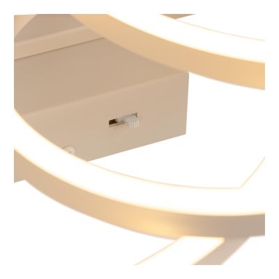 Lucide NICOLA - Flush ceiling light - LED - CCT - 1x37W 2700K/4000K - Taupe